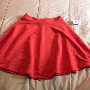 Coral colored skirt